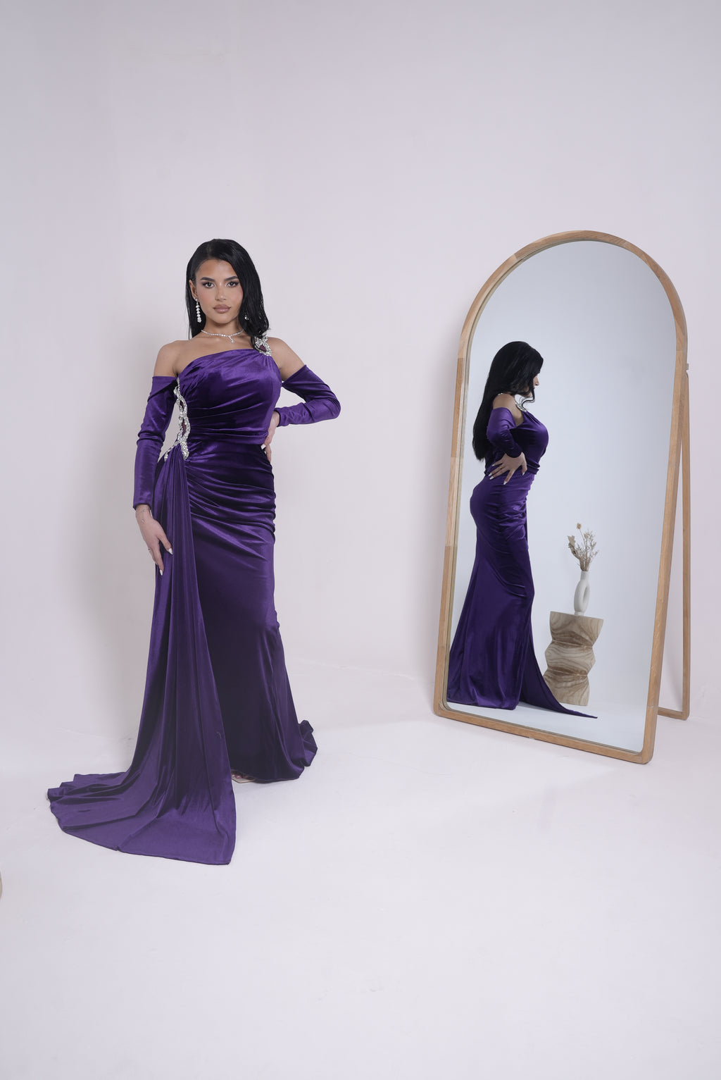 Glam dress purple