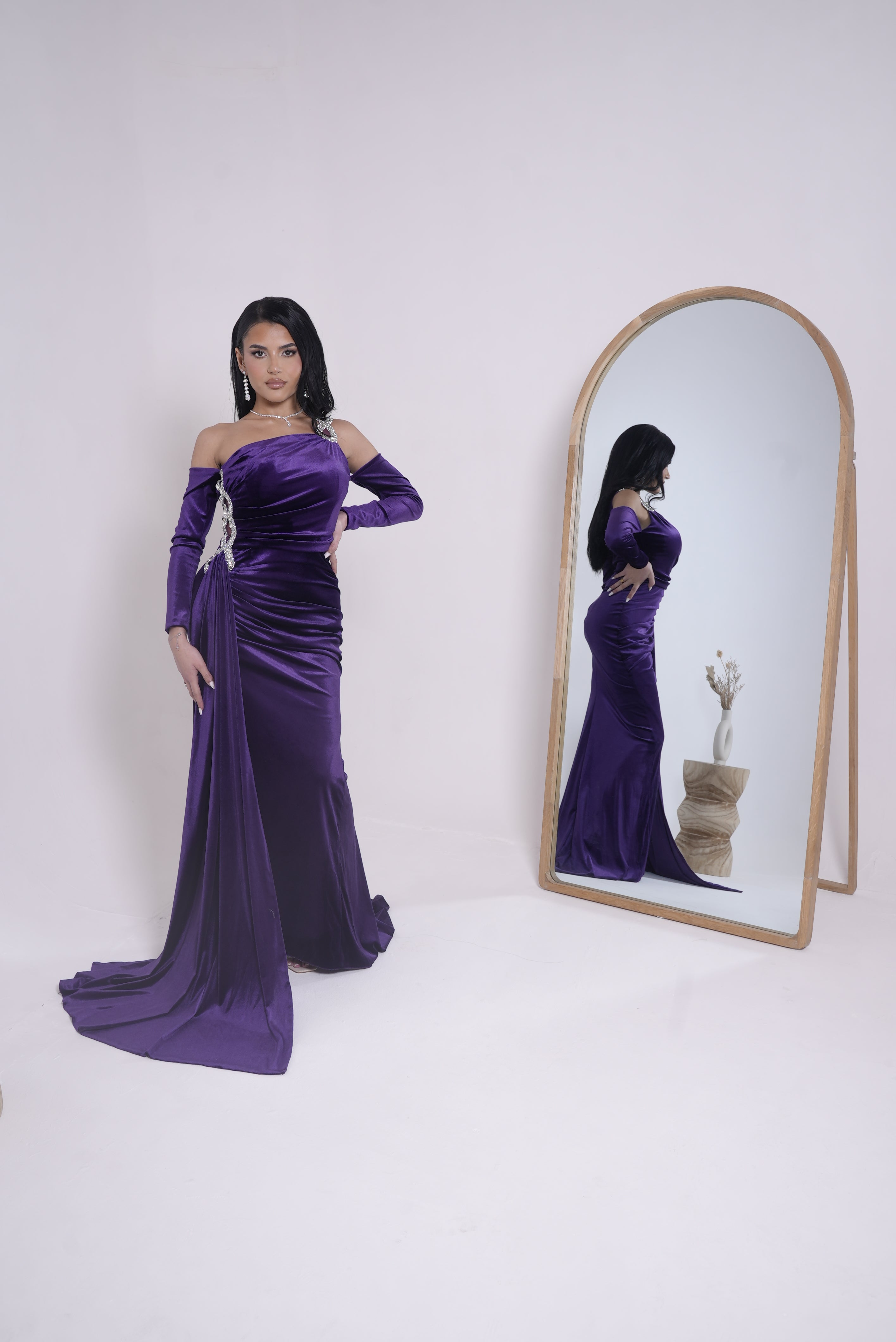 Glam dress purple