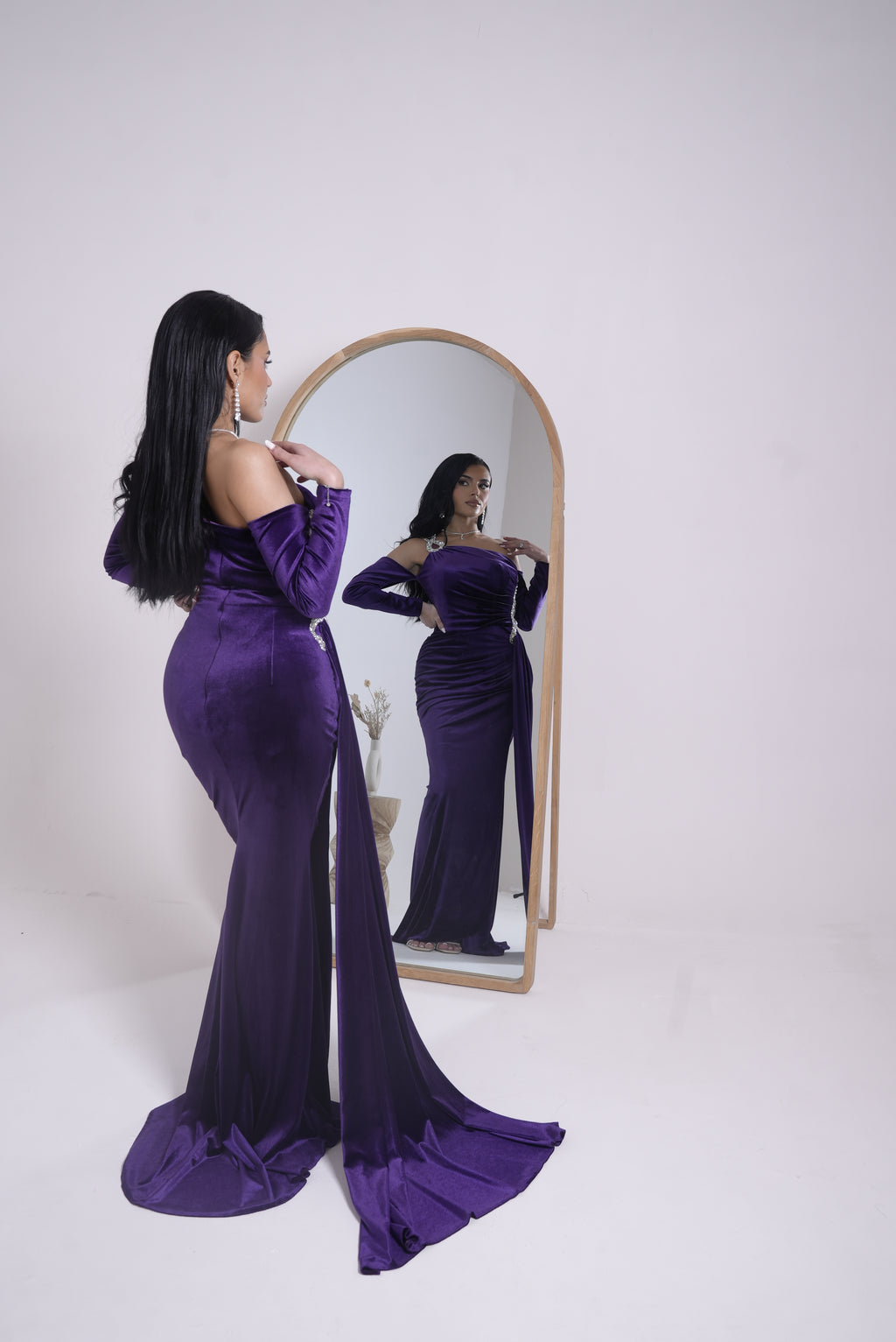 Glam dress purple