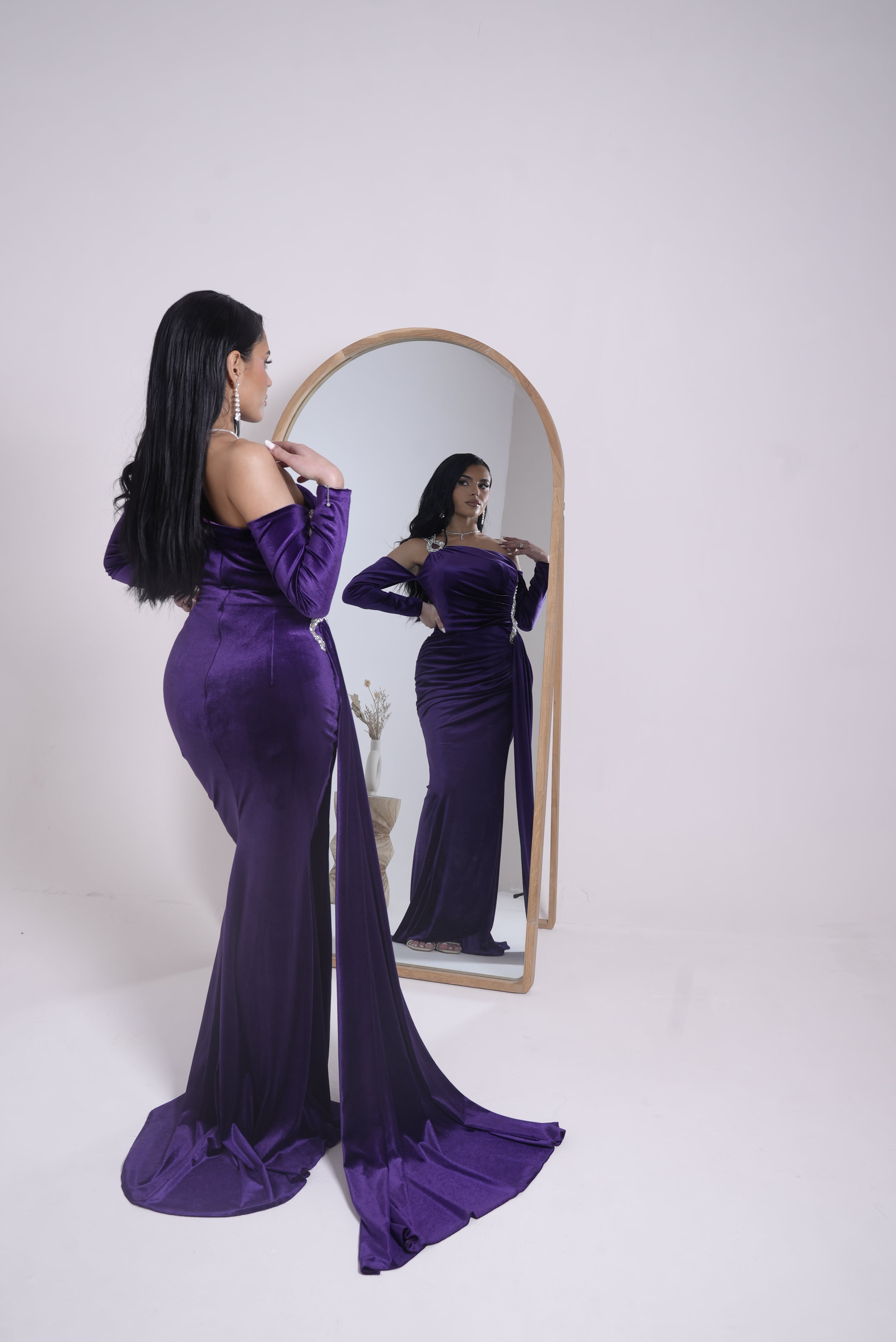 Glam dress purple